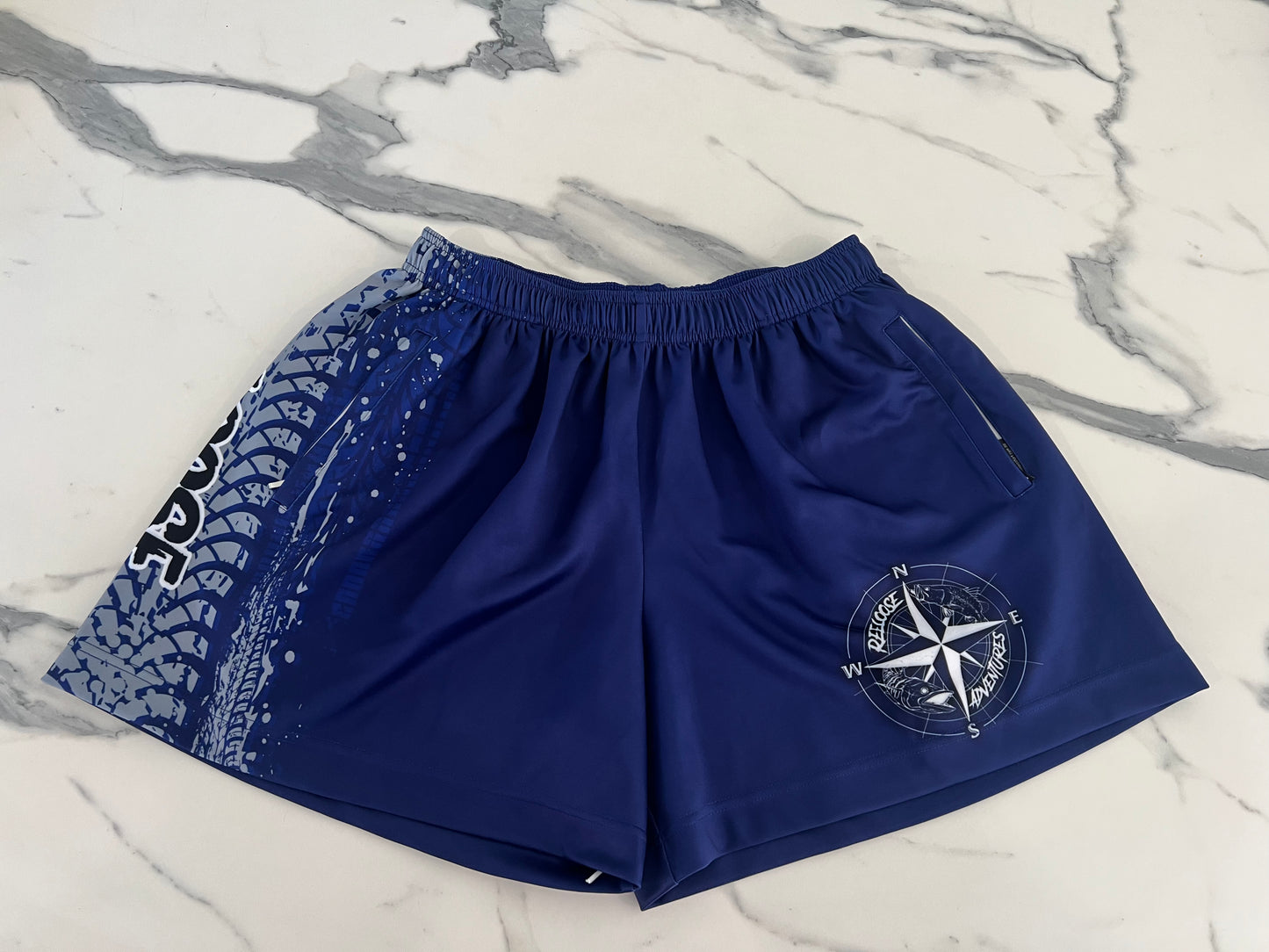 New Release Navy footy shorts