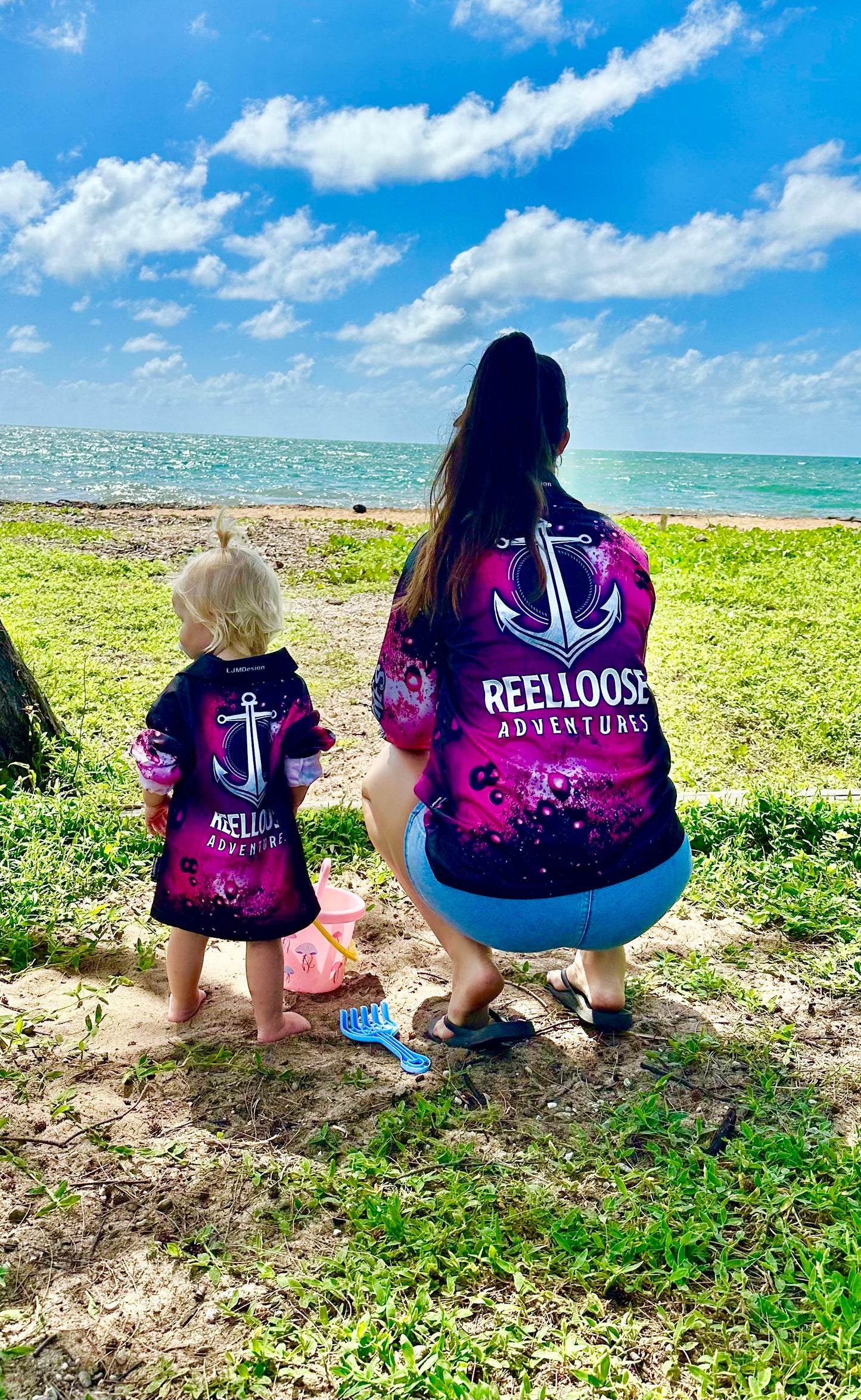 Pink Reelloose Adventures fishing Shirts