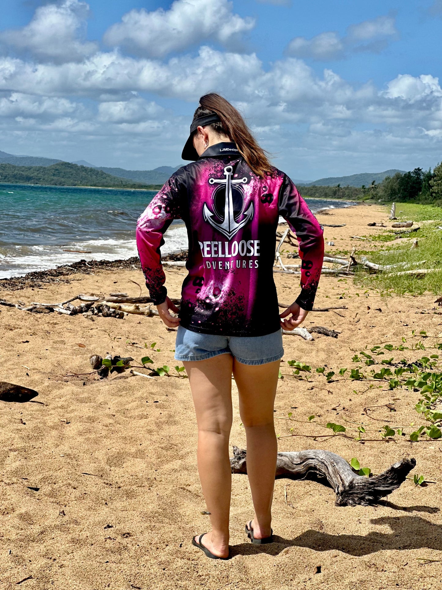 Pink Reelloose Adventures fishing Shirts